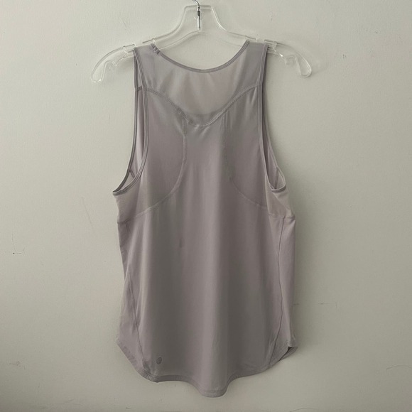 Lululemon High Neck Mesh Run Tank Grey 6 NWOT - Picture 11 of 12